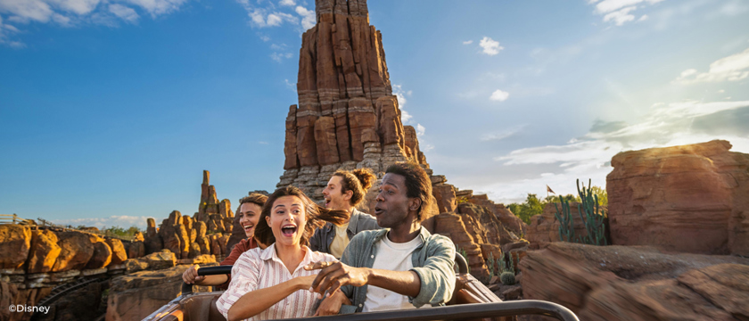 Guests On Big Thunder Mountain, Disneyland® Park 2